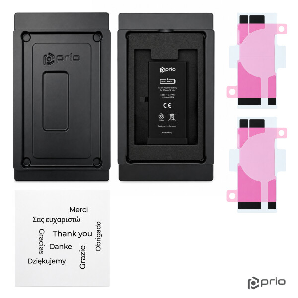 prio High-Capacity Battery for iPhone 12 mini (2460 mAh) - Universal APN -