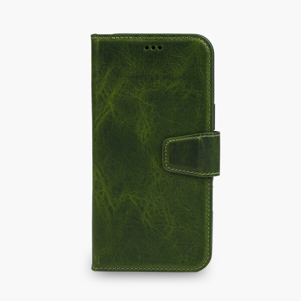 Funda de piel Wachikopa compatible con iPhone 16 con ranura para tarjetas