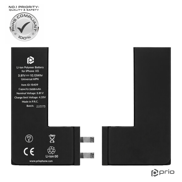 Batería Prio para iPhone Xs (sin cable flexible)
