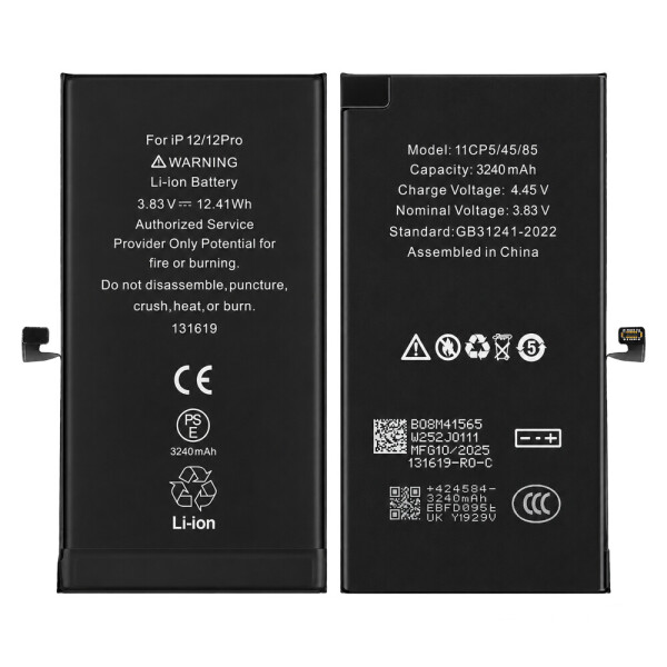 Diagnosable High-Capacity 3240mAh Battery for iPhone 12 / 12 Pro