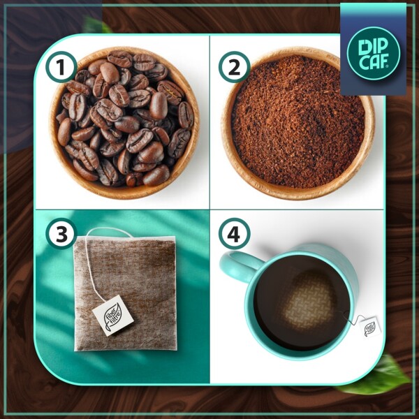 Dipcaf® Power Coffee Bags 35 Pack | Intense Filter Coffee – 50g Gift Set