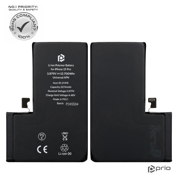 Batería prio para iPhone 15 Pro (APN universal)