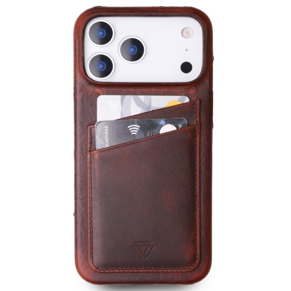 Wachikopa Full Wrap Lederhülle iPhone 17 Pro mit Kartenfächern