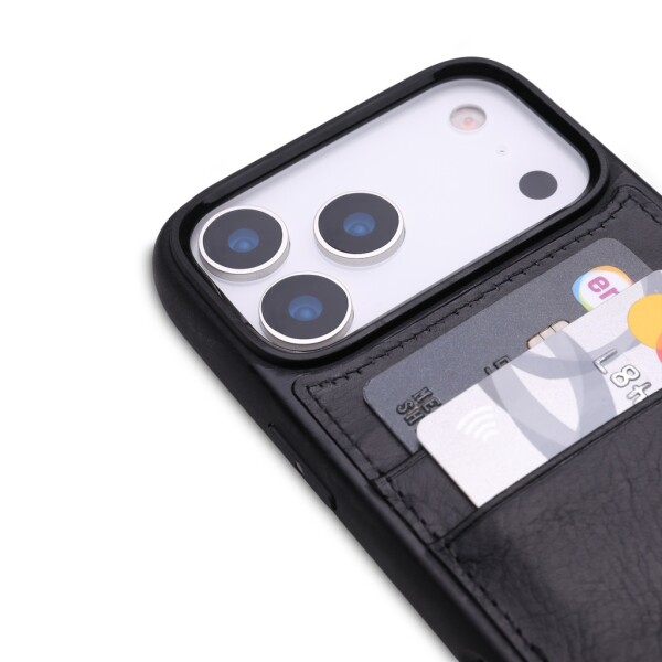 Wachikopa Leder Handyhülle für iPhone 17 Pro mit Kartenfach & Schutz