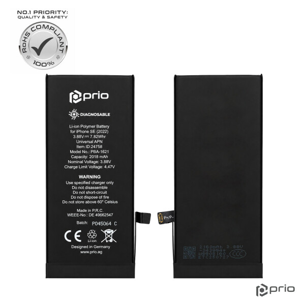 prio Diagnosable Battery for iPhone SE (2022)