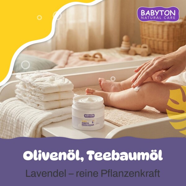 Babyton Baby Diaper Cream 50ml | Natural, gentle & paraben-free