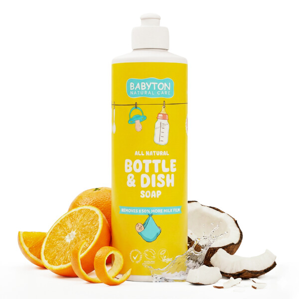 Babyton Baby Bottle Cleaner 500ml | Plant-based, Non-toxic, Easy to rinse
