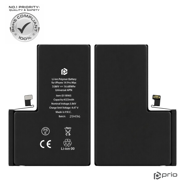 Prio Akku für iPhone 14 Pro Max (Universeller APN)