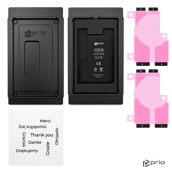 prio High-Capacity Battery for iPhone 14 Pro Max (4700 mAh) - Universal APN -
