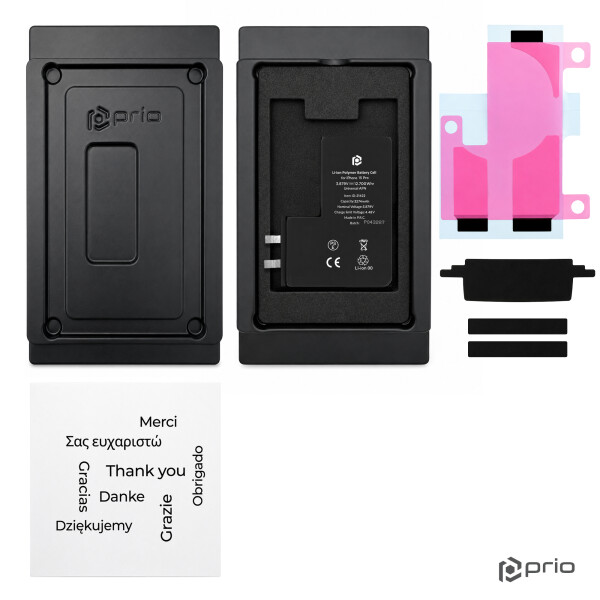 prio Akkuzelle für iPhone 15 Pro (ohne Flex-Kabel)
