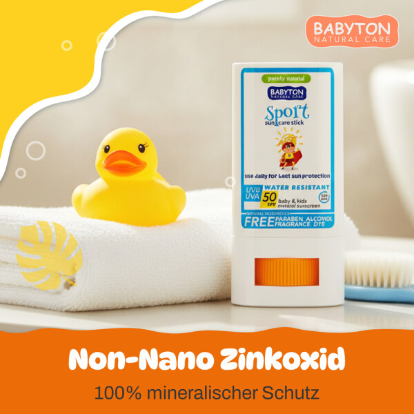 Babyton Children's Sunscreen Stick SPF 50 | Mineral & Water-Resistant, 20g