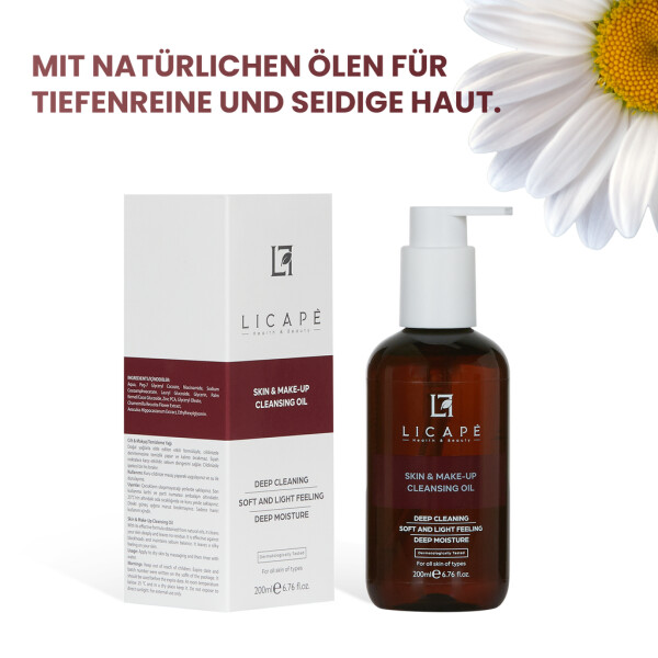 Licape® Facial Cleansing Oil | 200 ml | Makeup Remover & Facial Cleansing