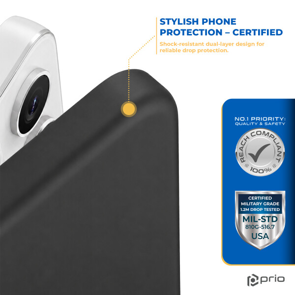 prio Custodia in silicone liquido per Samsung S24 nera