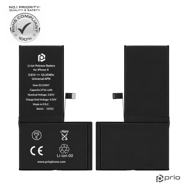 prio Batteria per iPhone X (Universal APN)