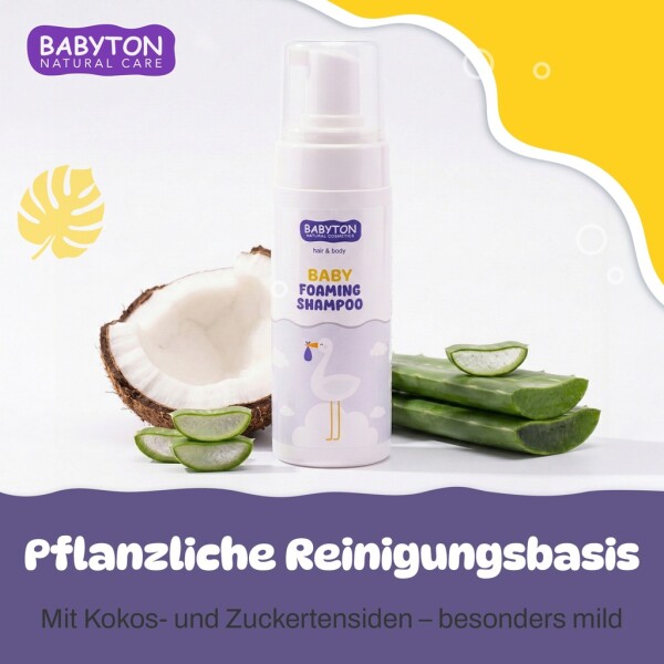 Babyton Baby Foam Shampoo 150ml | Gentle, Paraben-Free & Tear-Free