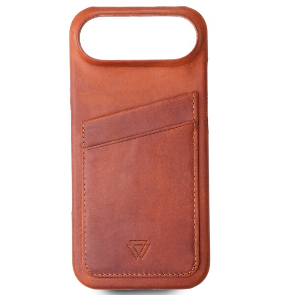 Capa de couro Wachikopa Full Wrap para iPhone 17 Air com compartimentos para cartões.