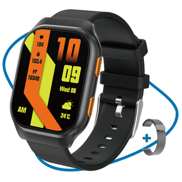 UFUZON Ishiva Smartwatch 1.96 inch AMOLED HD Display for with Bluetooth telephony