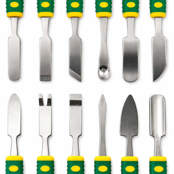 6-Piece Metal Spudger Opening Tool Set for Phone Repair