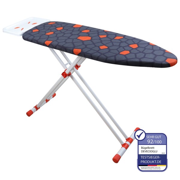 Ironing board, iron rest, ironing board cover 36X114cm, height 50-80cm, black