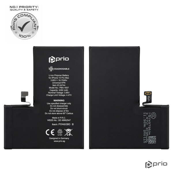 prio Diagnosable Battery for iPhone 13 Pro Max