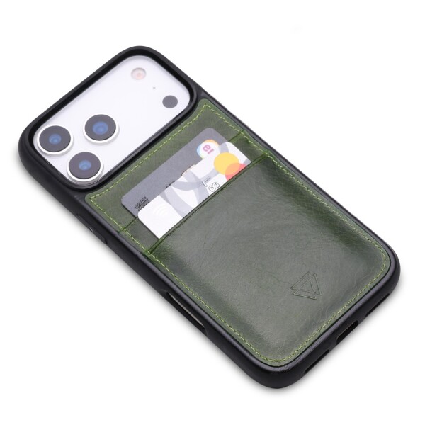 Wachikopa Leder Handyhülle für iPhone 17 Pro Max mit Kartenfach Schutz