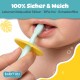 Babyton silicone toothbrush for babies 6-24 months, BPA-free & soft