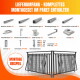 PV UNIVERSAL BRACKET COMPLETE SET FOR MOUNTING ONE PV MODULE ON RAILING/WALL
