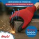 Beybi | 12 pairs of work gloves - polyester, nitrile 1/2 coating