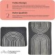 Miqna 2-piece non-slip bath mat Set , washable (60x100 &amp;amp; 50x60 cm)