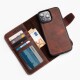 Funda de piel Wachikopa compatible con iPhone 15 Pro Max con ranura para tarjetas