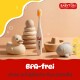 Babyton organic toothbrush made from corn, soft & environmentally friendly, ergonomic handle