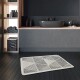 Miqna 2-piece non-slip bath mat Set , washable (60x100 & 50x60 cm)