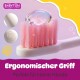 Babyton organic toothbrush made from corn, soft & environmentally friendly, ergonomic handle