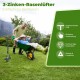 Kedoxi Manual Lawn Aerator 3 Tines, 38in Aerator for Garden & Yard