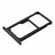 SIM Karten Halter / Schlitten für Huawei P9 EVA-L09 / EVA-L19 – Nano SIM + MicroSD – Schwarz