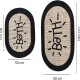 Miqna 2-piece non-slip bath mat Set , washable (60x100 &amp;amp; 50x60 cm)