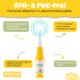 Sonic Baby Toothbrush with LED & Replacement Head, Extra Soft, BPA-Free (0-3 Years)