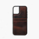 Étui en cuir Wachikopa pour iPhone 17 avec emplacement pour carte et protection