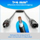 MC4 double connection cable length: 2.4 meters