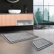 Set de tapis de bain antidérapants Miqna, 2 pièces, lavables (60x100 et 50x60 cm)