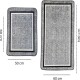 Set de tapis de bain antidérapants Miqna, 2 pièces, lavables (60x100 et 50x60 cm)