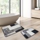 Set tapis de bain antidérapants Miqna 2 pièces, lavables (60x100 et 50x60 cm)