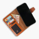 Funda de piel Wachikopa compatible con iPhone 16 con ranura para tarjetas
