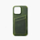 Capa de couro Wachikopa Full Wrap para iPhone 16 Pro com compartimentos para cartões.