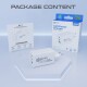 Caricabatterie prio GaN da 65 W PD PPS (USB C) + QC 3.0 (USB A) bianco