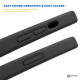 prio Liquid Silicone Case for iPhone 15 Plus (6.7in) black