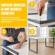 MMX METAL desk, light grey top, black frame, 140x70