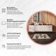 Miqna 2-piece non-slip bath mat Set , washable (60x100 &amp;amp; 50x60 cm)