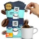 Pacote com 5 sachês de café Dipcaf® Power Coffee | Café filtrado intenso – Conjunto para presente de 50g