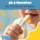Babyton organic toothbrush made from corn, soft & environmentally friendly, ergonomic handle